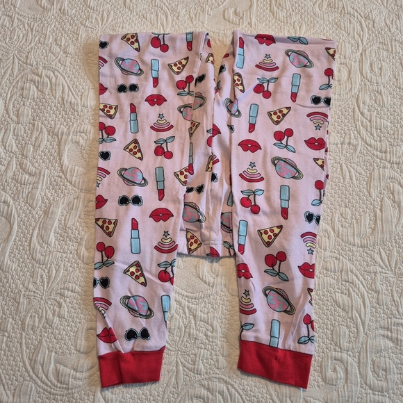 Children's Place girls size 14 long sleeve pajama set pink with cute print VGUC - Picture 5 of 8